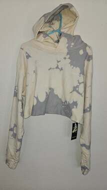 Bananas Monkey Tie-Dye Cropped Hoodie